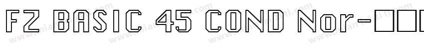 FZ BASIC 45 COND Nor字体转换